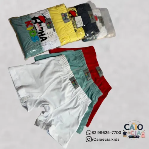 Kit 3 cuecas estampadas ou lisas Tam P,M,GG