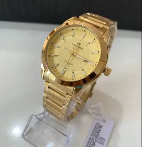Relógio Naviforce Dourado Original