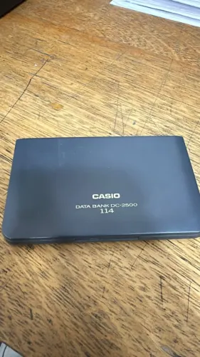 Casio Data Bank DC-2500 - Agenda Eletrônica de bolso dos anos 90, funcionando em perfeito