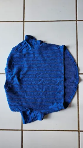 Cropped azul shein