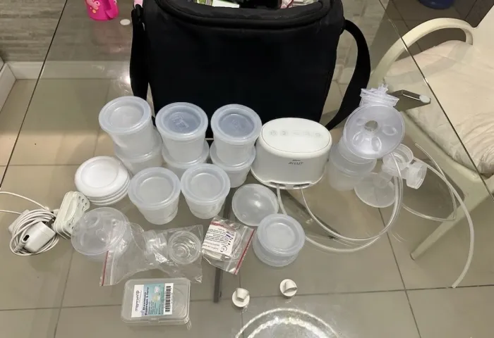 Kit Completo Bomba Elétrica Dupla Philips Avent SCF334 + 25 Itens Inclusos