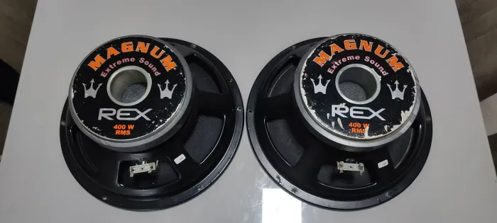 Som Automotivo 2 Woofer 12p Magnum Rex 400rms, módulo Banda ICE 800 rms