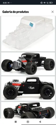 Bolha nova automodelo Revo pro Line Usa hatrod