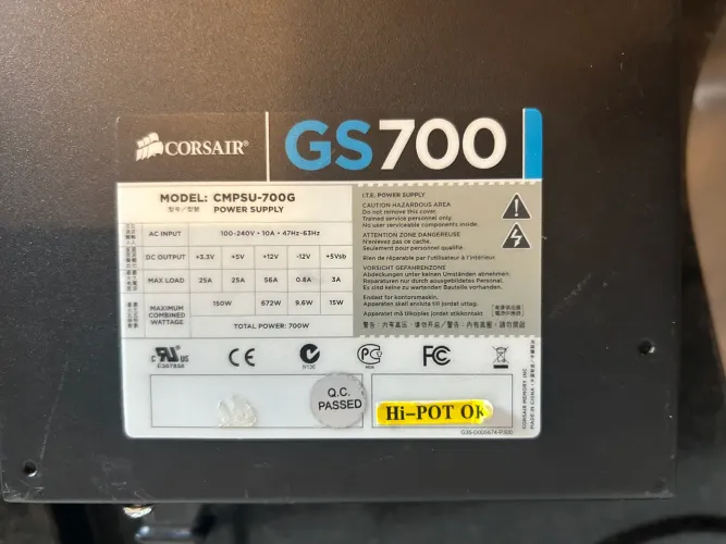 Fonte Corsair GS700 700w