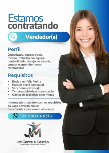 Vendedora Loja de produtos Naturais Praia da costa
