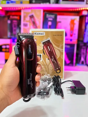 Máquina Kemei KM-2600 Profissional Bivolt Original Lacrada
