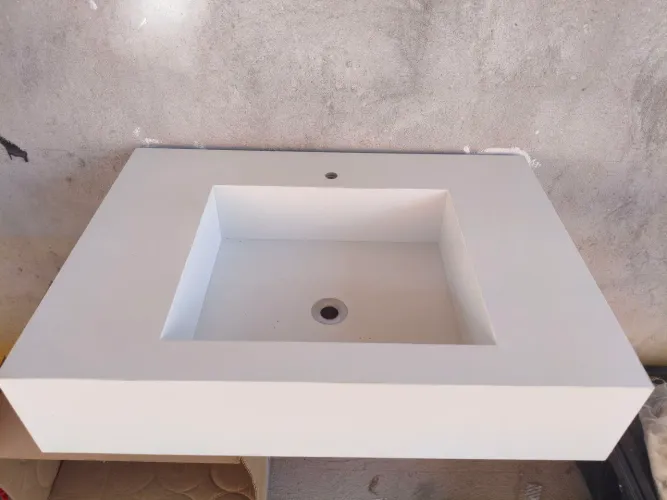 Lavatório em porcelanato