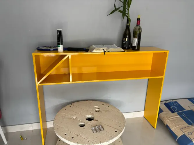 ? Estante Aparador Multiuso Moderna - Amarela