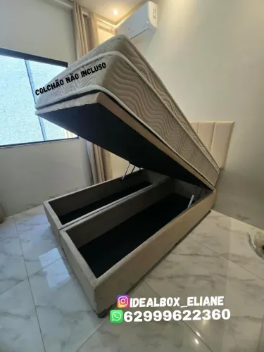Box baú casal bipartido 138×188 - Direto da fábrica