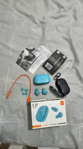 JBL Wave Buds 2 - Azul - True Wireless com Cancelamento de Ruído