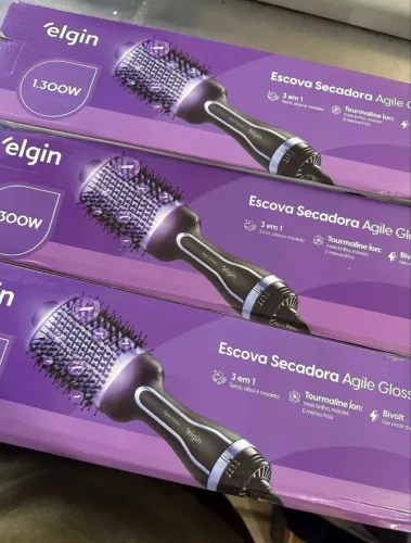 Escova secadora e alisadora elgin