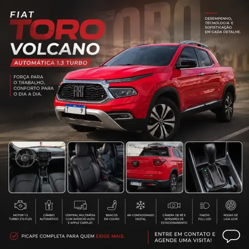 Fiat Toro Volcano 1.3 T270 4X2 Flex AUT 2025
