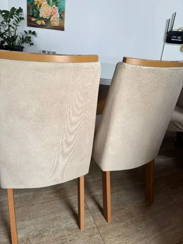 Mesa de vidro 4 cadeiras 