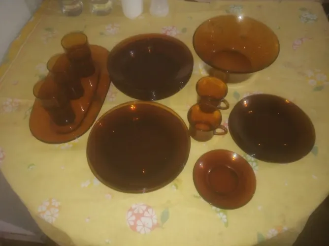 Duralex âmbar 27 peças