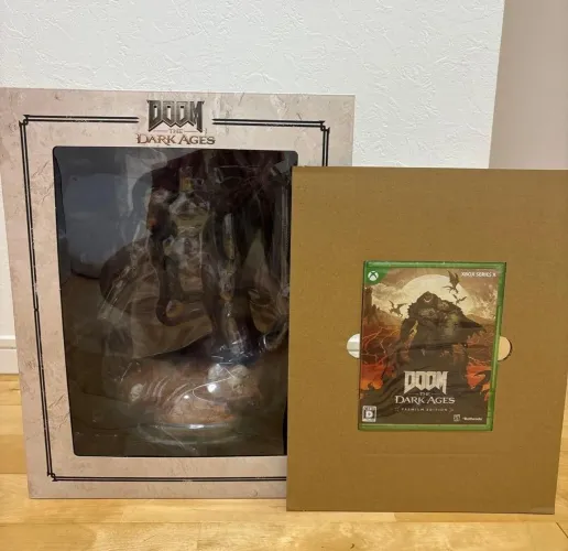Edição de colecionador Doom Dark ages com jogo lacrado
