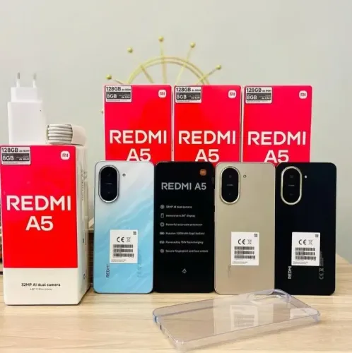 Redmi A5 4G 128/4GB RAM Preto Azul Dourado R$899,00 A VISTA 6 MESES DE GARANTIA