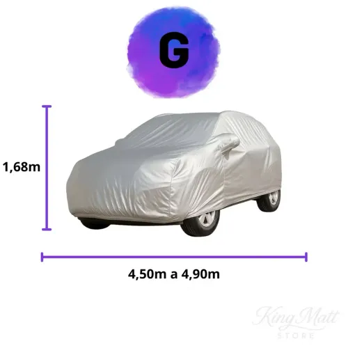 Capa Automotiva Forrada 100% Impermeável - Tamanho G