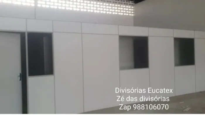 Divisórias Eucatex fabricamos e montarmos