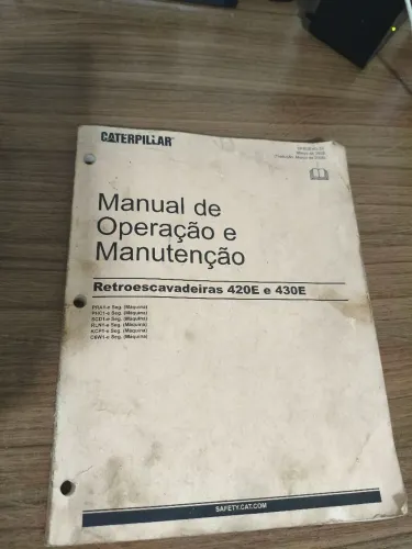 Manual do proprietário Retroescavadeira Caterpillar