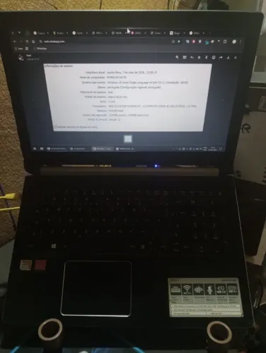 Notebook Acer Aspire 5 Amd A12 - placa gráfica RADEON RX 540 2GB- 8GB de memória ram HD1TB