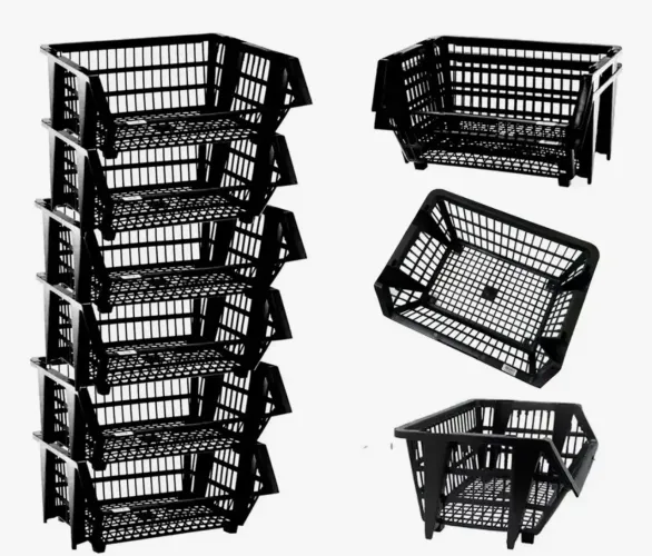 90 peças - Cesto organizador empilhável 44cm