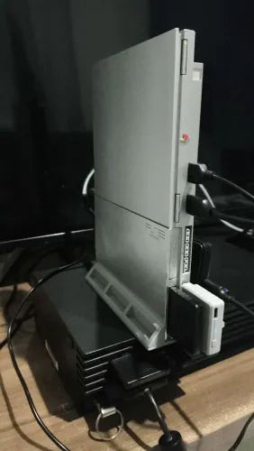 PS2 PRATA RARO, 100% FUNCIONAL E TUDO ORIGINAL