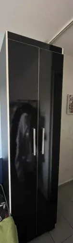 Guarda roupa Preto Modulado Solteiro