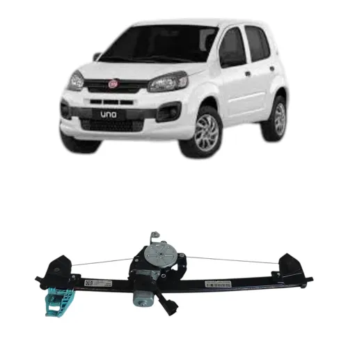 máquina vidro elétrico dianteiro esquerdo Fiat uno attractive 2011 2021