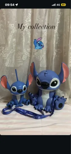 Vendo kit do stich copo e balde de pipoca nunca usado 