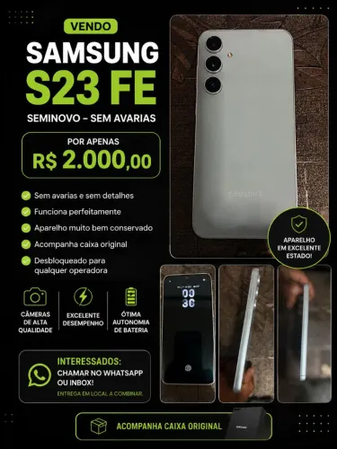 S23 FE SEMINOVO