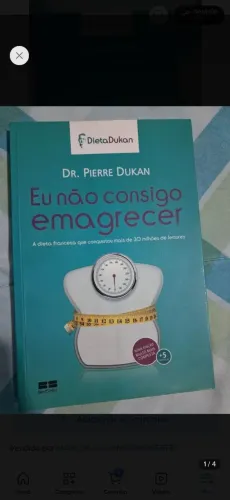 Livro Eu Não Consigo Emagrecer Pierre Dukan 30a Edição (Usado)