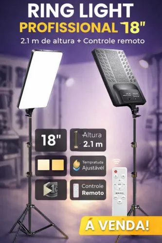 Ring Light 18 polegadas novo 