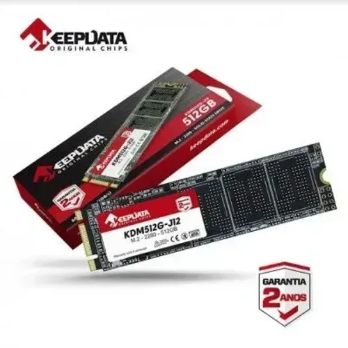 SSD Keepdata, 512GB, M.2 SATA, Leitura 550MB/s, Gravação 500MB/s, KDM512G-J12