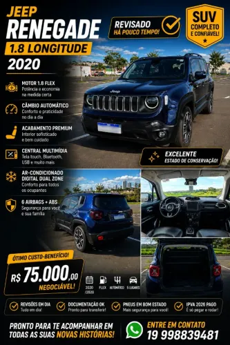 Jeep Renegade Longitude 1.8 4X2 Flex 16V Aut. 2020
