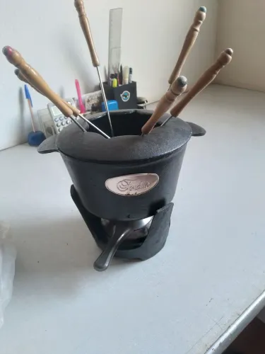 Panela de fondue ferro fundido