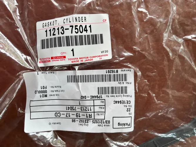 Junta da Tampa de Válvulas ou Cabeçote Hilux 