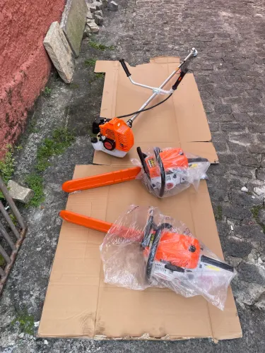 Vendo 2 motosserras e 1 roçadeira nova sem uso