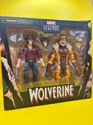 Marvel Legends Dentes de sabre e Wolverine