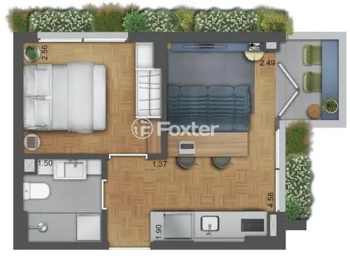 Apartamento à venda Rua Gonçalves Dias, Menino Deus - Porto Alegre