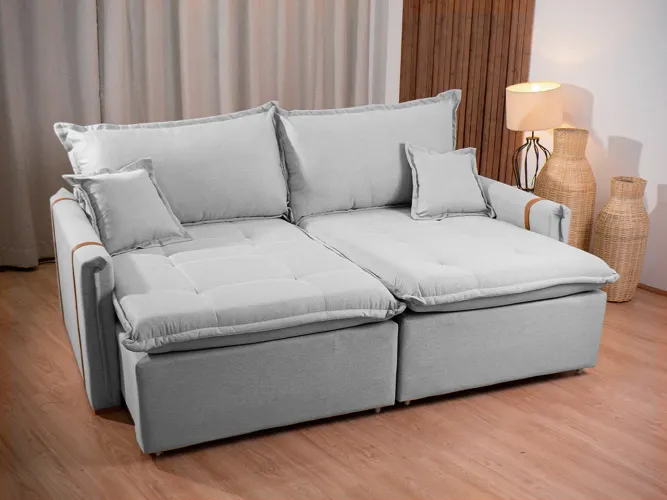 Sofá Cama Retrátil 1,80m Milano Molas Ensacadas a8