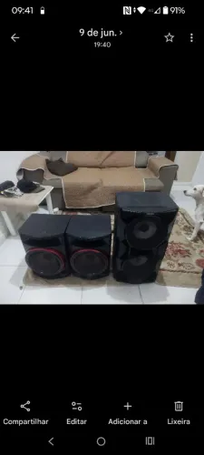 Caixa de som com módulo 