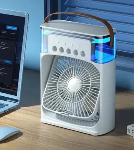 Ventilador de mesa - umidificador de ar - muito essencial nesse calor - entrega grátis