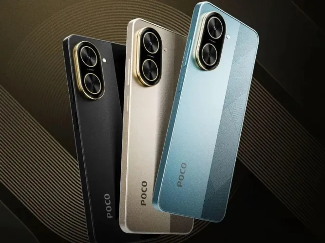 Poco C71 128gb 4gb Lacrado Celular no preto, gold e azul