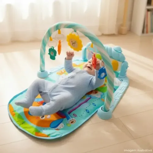 Tapete De Atividades Musical Bebê Piano Interativo