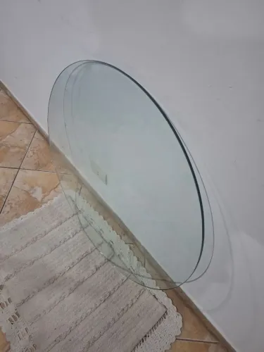Tampo de mesa de vidro