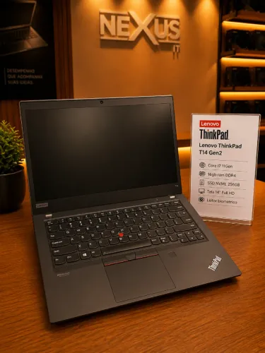 Notebook Lenovo ThinkPad T14 Gen2 - Core i7 | 11º geração | 256GB SSD | 16GB DDR4 |Iris Xe