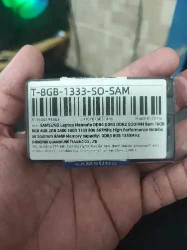 Memória ddr3 notebook 8gb 1333mhz
