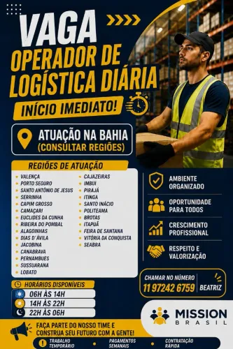 OPERADOR LOGÍSTICO *DIÁRIA*