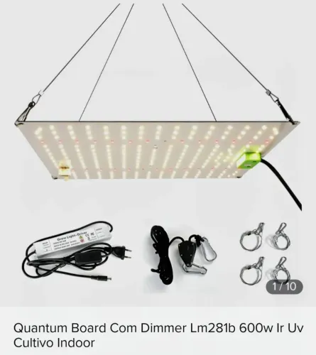 Painel Quantum para jardinagem 65w bivolt em ótimo estado e pouco usado