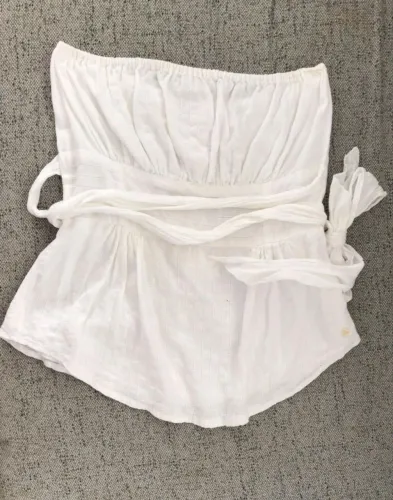Blusa tomara que caia branca tamanho M